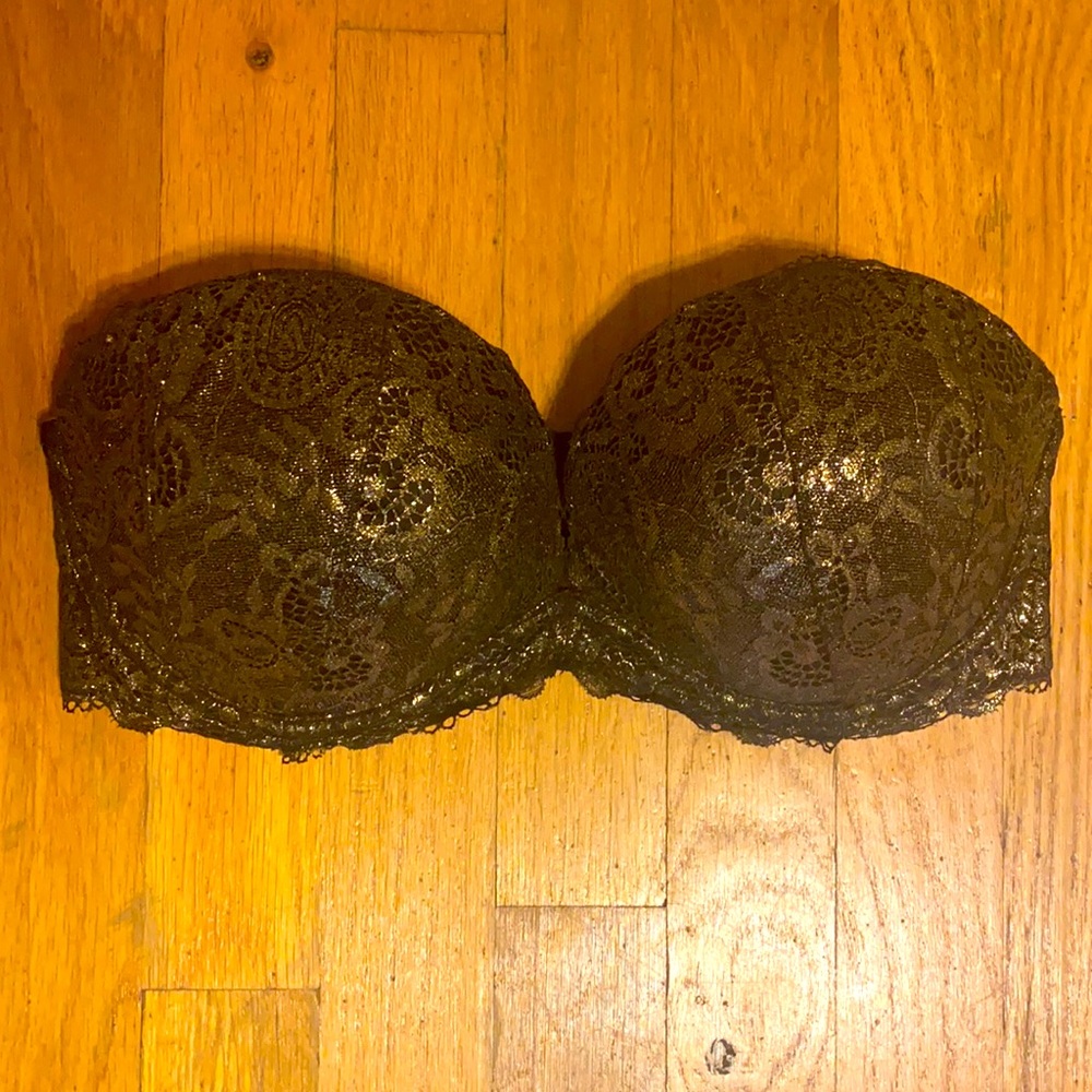 Very Sexy Foiled Laced Strapless Push-up